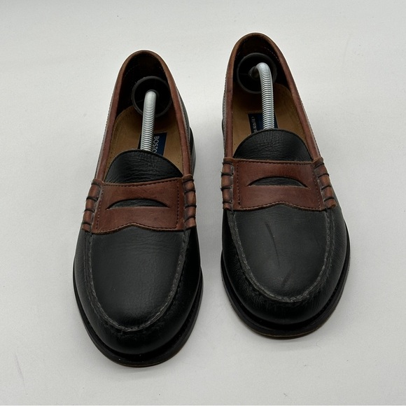 Bostonian Black/Brown‎ Pebble Grain Penny Loafers  Mens 10.5 D main image 7